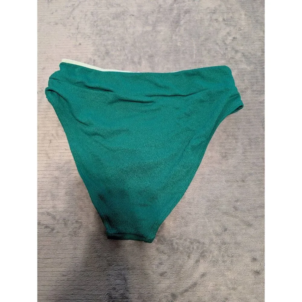 NWT Cupshe Green Cheeky bikini swimsuit bottoms size M